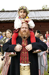 Midsommar Festival in Enviken, Sweden